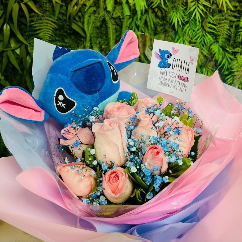 Buquê Delicado - Ohana Rosa Stitch